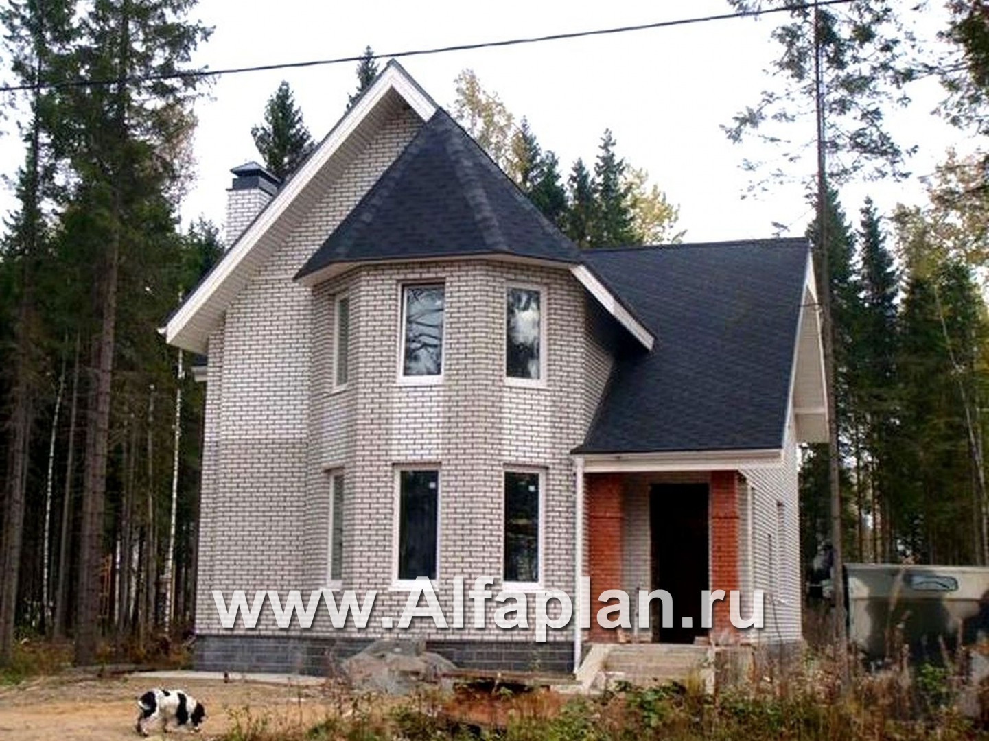 Проекты домов Альфаплан - «Фортуна» - экономичный и компактный загородный дом - дополнительное изображение №1