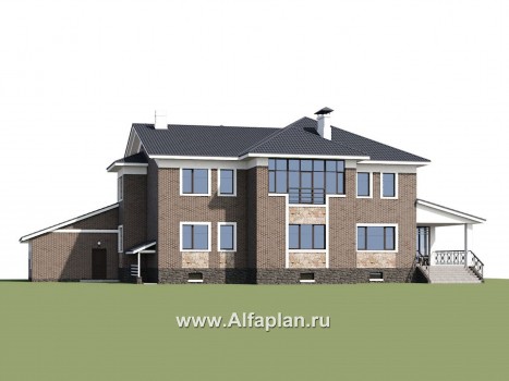Проекты домов Альфаплан - «Пятьсот квадратов» — комфортабельный загородный особняк бизнес-класса - превью дополнительного изображения №2