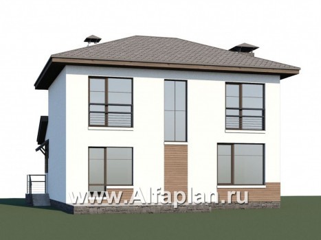 Проекты домов Альфаплан - Двухэтажный дом из кирпича «Карат» - превью дополнительного изображения №1