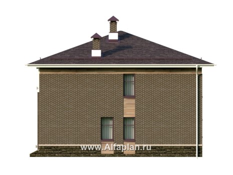 Проекты домов Альфаплан - "Римские каникулы" - проект дома в классическом стиле - превью фасада №2