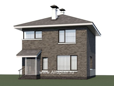 Проекты домов Альфаплан - Кирпичный дом «Серебро» для небольшой семьи - превью дополнительного изображения №1