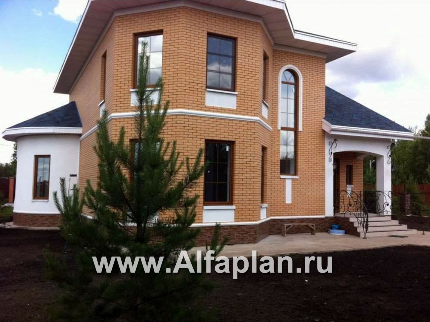 Проекты домов Альфаплан - «Ювенил» - двухэтажный загородный дом - дополнительное изображение №4