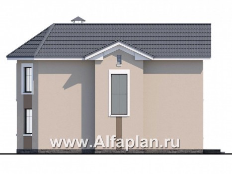 Проекты домов Альфаплан - «Веста» - небольшой дом с отличной планировкой  - превью фасада №2