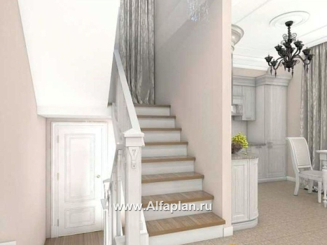 Проекты домов Альфаплан - «Ретростилиса Плюс» - удобный дом с цокольным этажом - превью дополнительного изображения №5