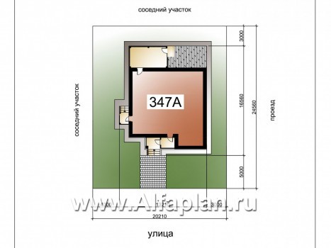 Проекты домов Альфаплан - «Седьмая высота» - комфортабельный дом с большой гостиной - превью дополнительного изображения №2